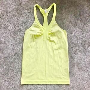 EUC Under Armour Fitted Lemon Yellow Tank